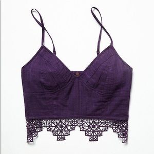 Free People one geo lace bralette